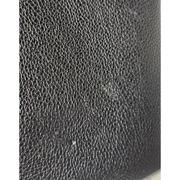 Victoria's Secret Black Tote Bag Faux Leather Large Minimalist Y2K Shopper - Picture 10 of 10